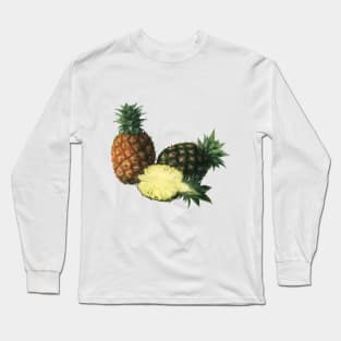 Vintage Hawaiian Pineapples Long Sleeve T-Shirt